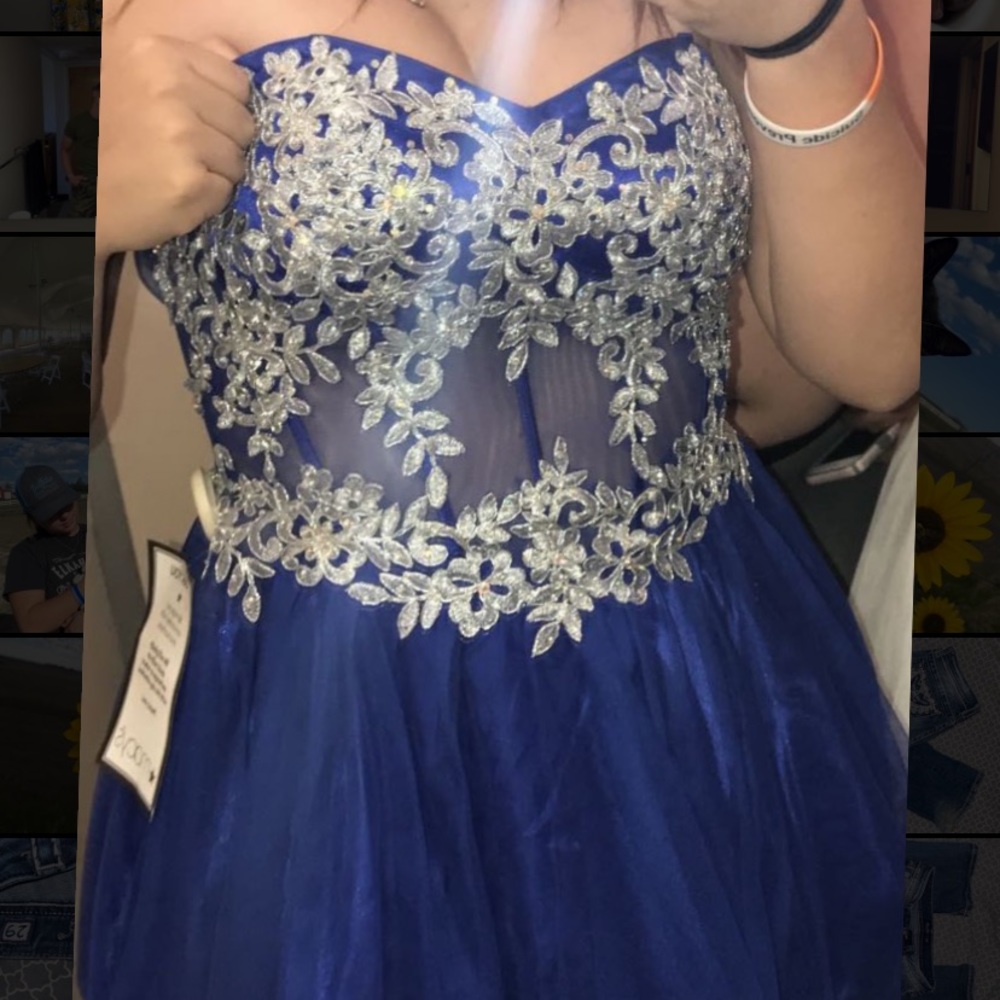 Dillards Blue Formal Dress